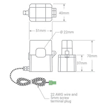 Load image into Gallery viewer, Emporia Vue Gen3 200 A main CT sensor

